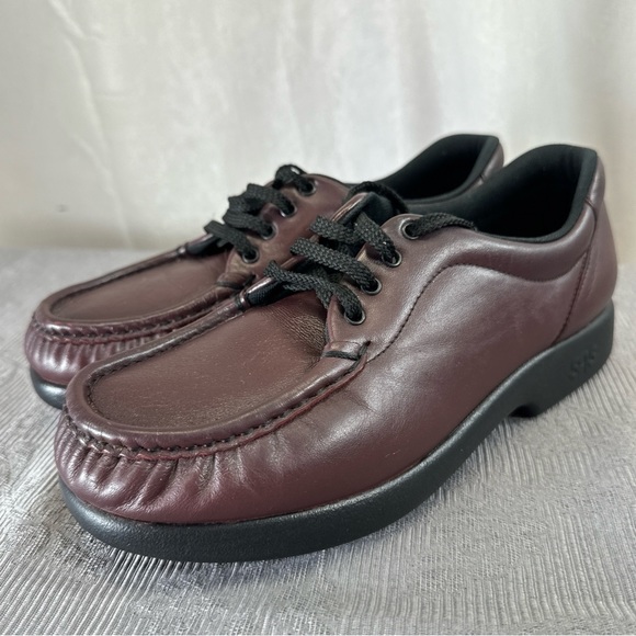 SAS Take Time Brown Leather walking loafers - 7.5 M - Picture 1 of 14